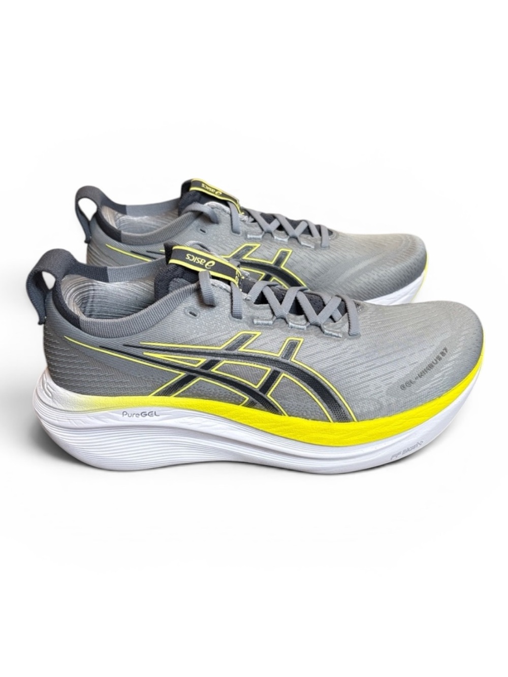 ASICS GEL-Nimbus 27 Running Shoes Men's 8.5  Gravel/Carrier Grey Athletic